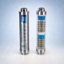 Transparent Whole House Physical Water Descaler Non Electric in Line Scale Inhibitor Resin Copper Connector for Municipal Water