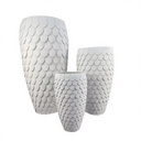 2025 New Design Durable Big Garden Planter Flower Pots Classic Magnesium Oxide Fiberglass Hand Carved Outdoor Brand