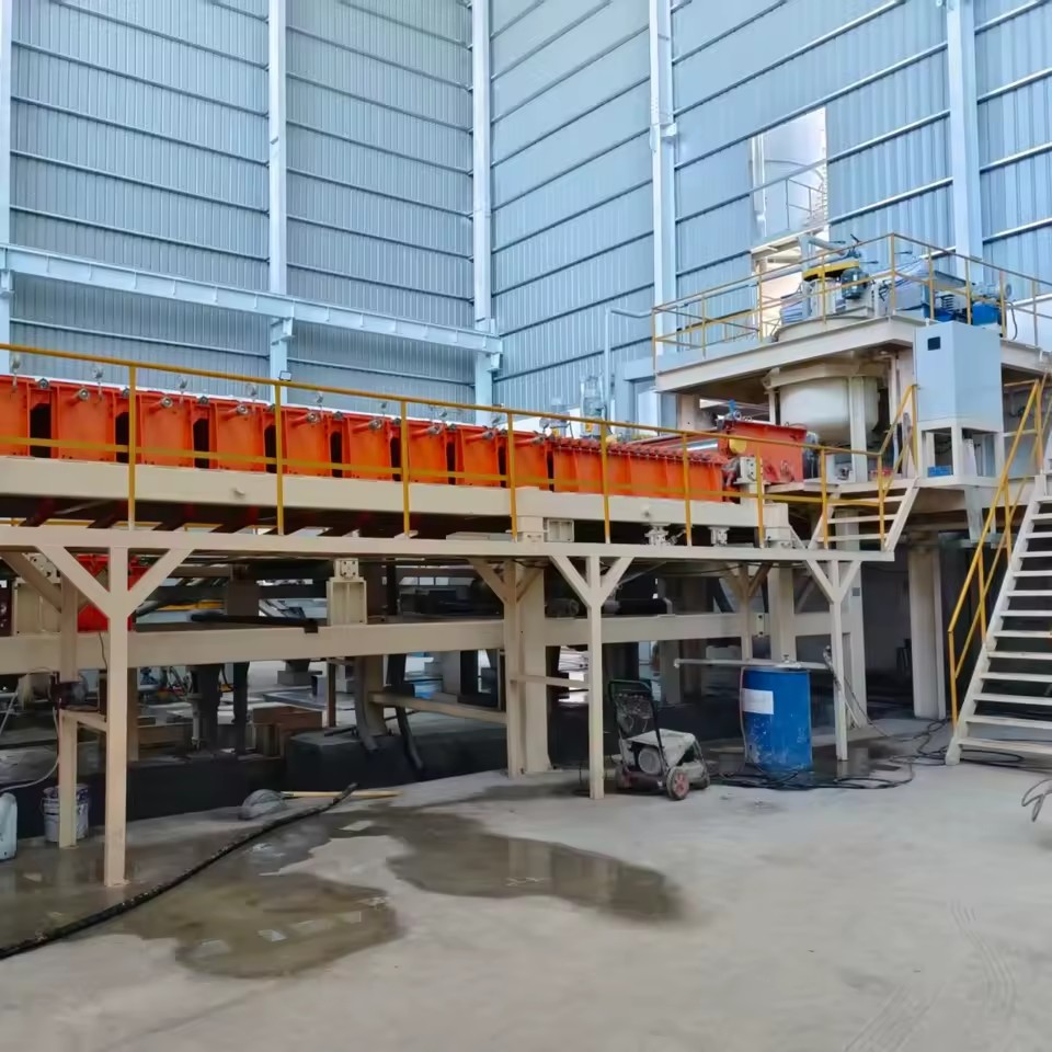 Wuxing Manufacturer's Fully Automatic Fiber Cement Board Production Line PLC Control Energy Saving 3-5 Million M2/year
