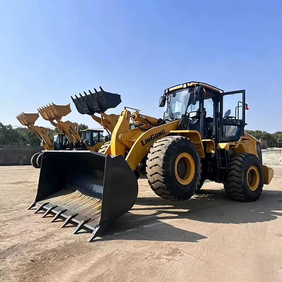 New LiuGong 856H Mining Wheel Loader 17500kg Machine Weight Cummins Powered Front End Loader with Fork Attachment for Logistics