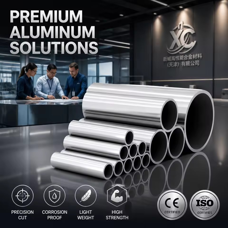 Aluminum Round Tube 5052 6061 6063 T5 T6 Alloy Precision Extruded Metal Pipe for Structural Construction Wholesale Manufacturer
