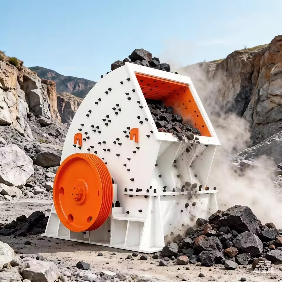 Break Glass Shredder Construction Waste Crusher Heavy Duty Hammer Mill Crusher for Gold Mining