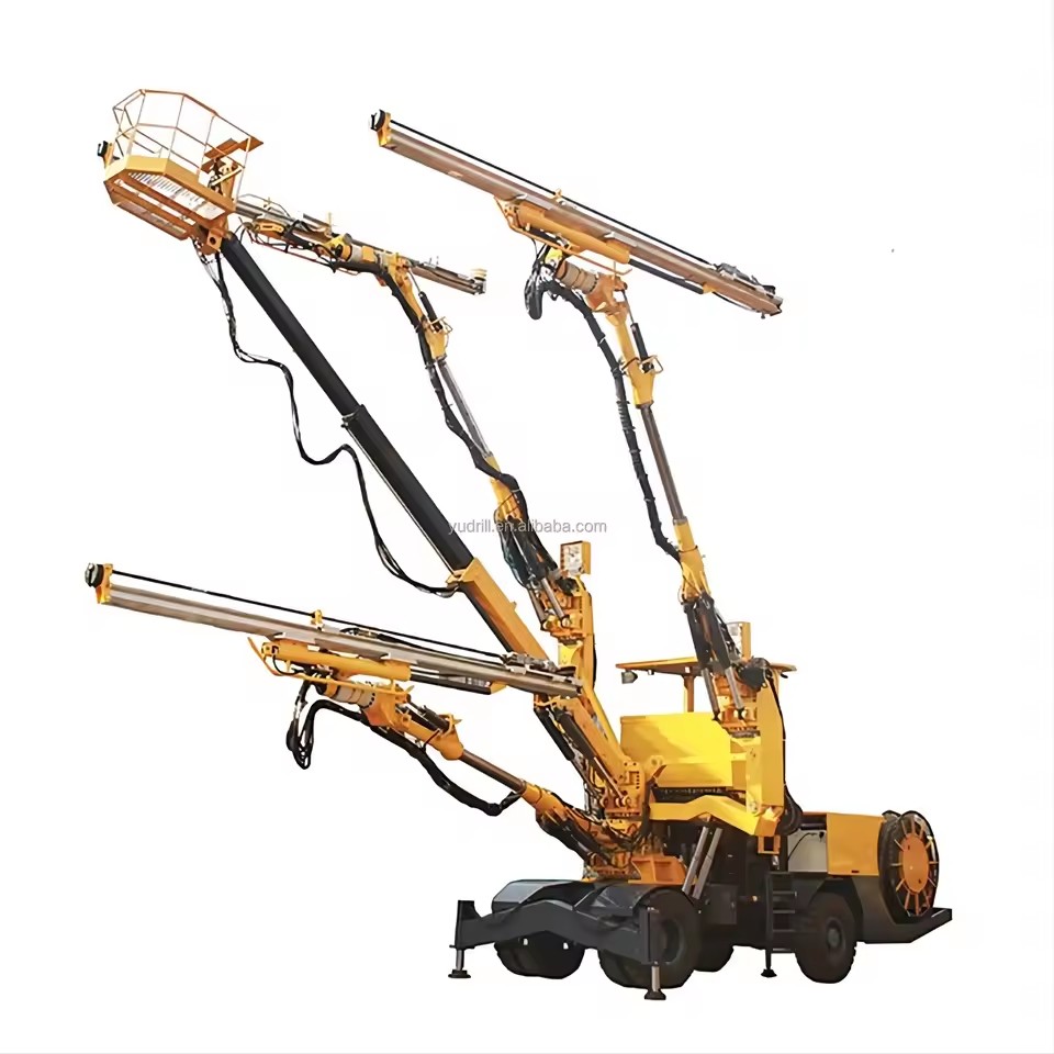 TZ3S Hydraulic Underground Drill Rig Blaster 3-Booms Automatic Bore Hole Drilling Machine Pump Engine for Mining Blast