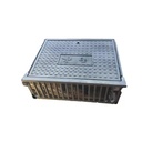 Roadway Use Cast Iron Square Manhole Cover EN124 D400 Black Engineer Grade