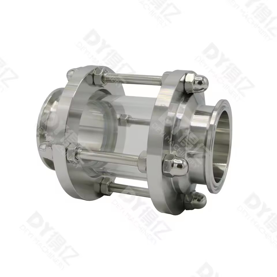 SMS 3A Stainless Steel Hygienic Sight Glass Polished Surface Machined 50mm 30mm Pipe Fittings Forged Cast Head Butt Weld