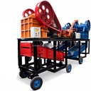 Small PE-150*250 Jaw Crusher With Vibrating Screen Mining Stone Crushing and Screening Equipment