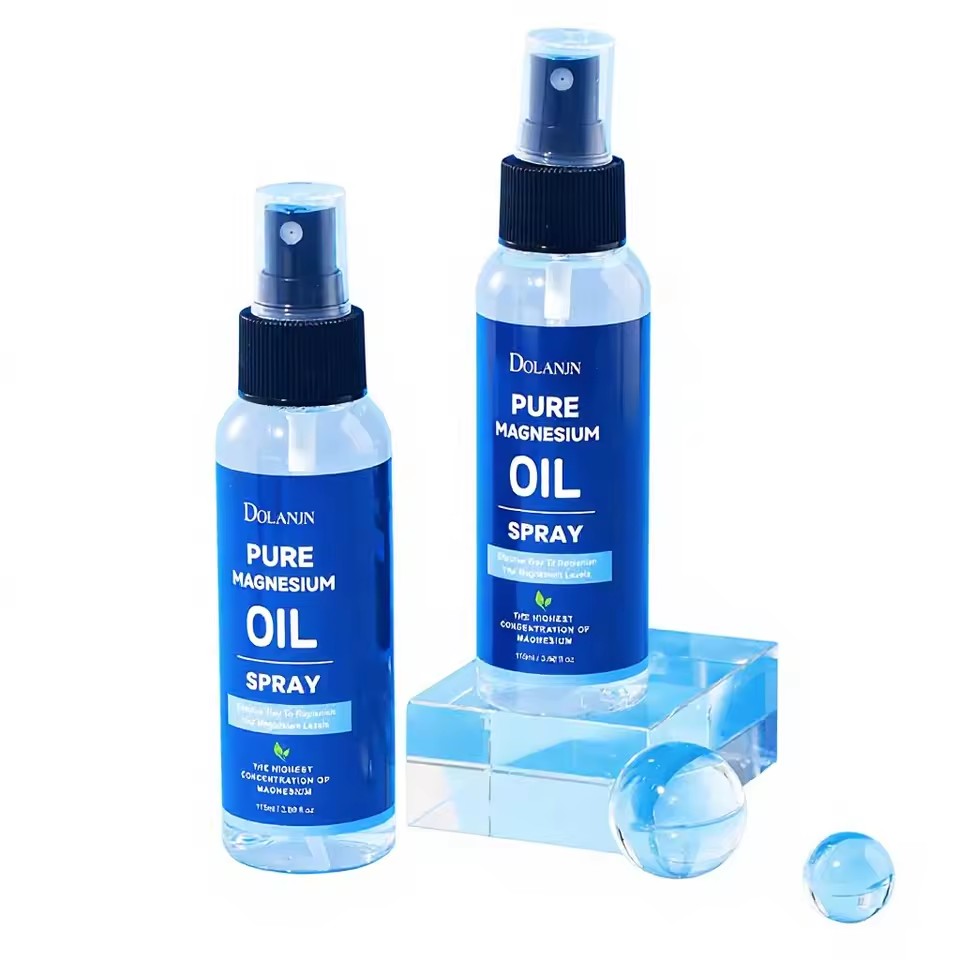 Wholesale Pure Magnesium Chloride Oil Spray Private Label Essential Oil Sleep Muscle Relaxation Stress Relief Steam Distilled