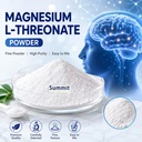 High Purity Magnesium L-Threonate Powder Raw Material for Brain Memory Sleep Health Dietary Supplements Bulk Price