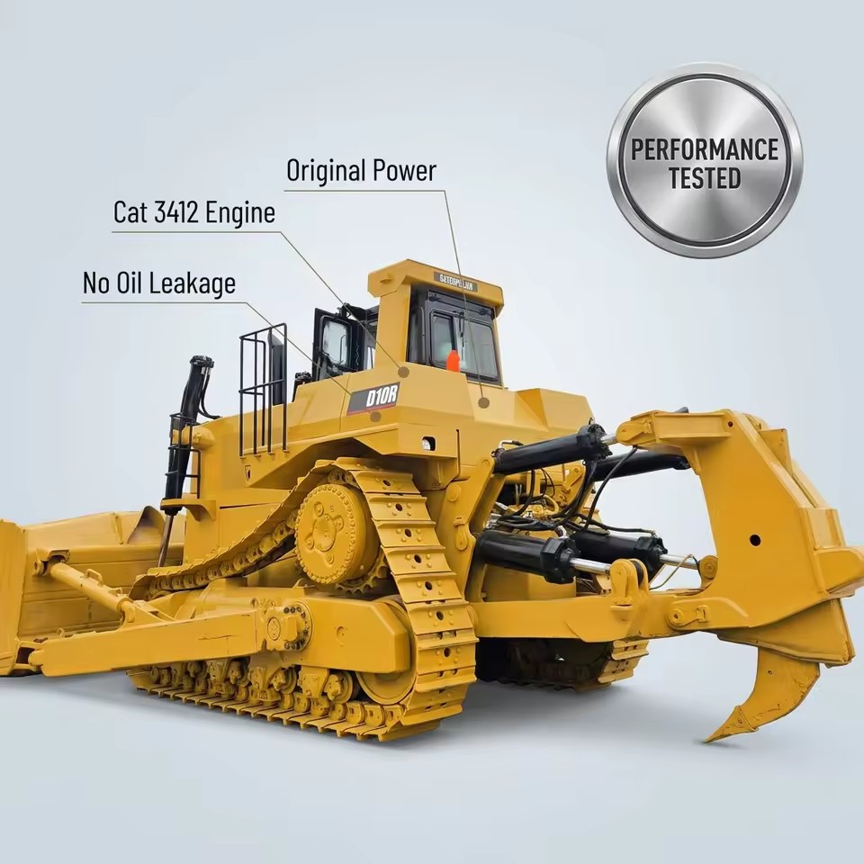 Second Hand D10R Mining Dozer 66 Ton Large Capacity Blade Original Parts Origin Reliable Construction Machinery
