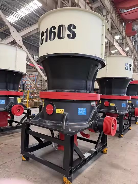 SC160S C1 Series Single-cylinder Hydraulic Cone Crusher Gear AC Motor High 125-345t/h Capacity Mining Use Crushing Line
