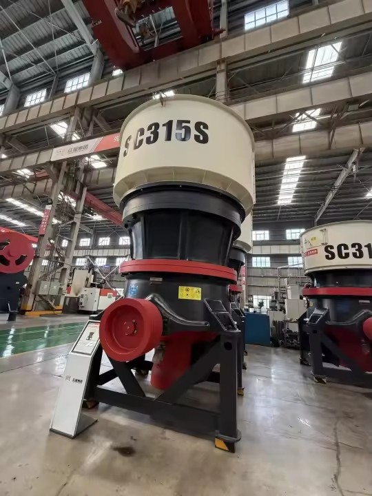 SC315S C1 Series Single-cylinder Hydraulic Cone Crusher Gear AC Motor 349-1050t/h Capacity Stone Mining High 1 Year