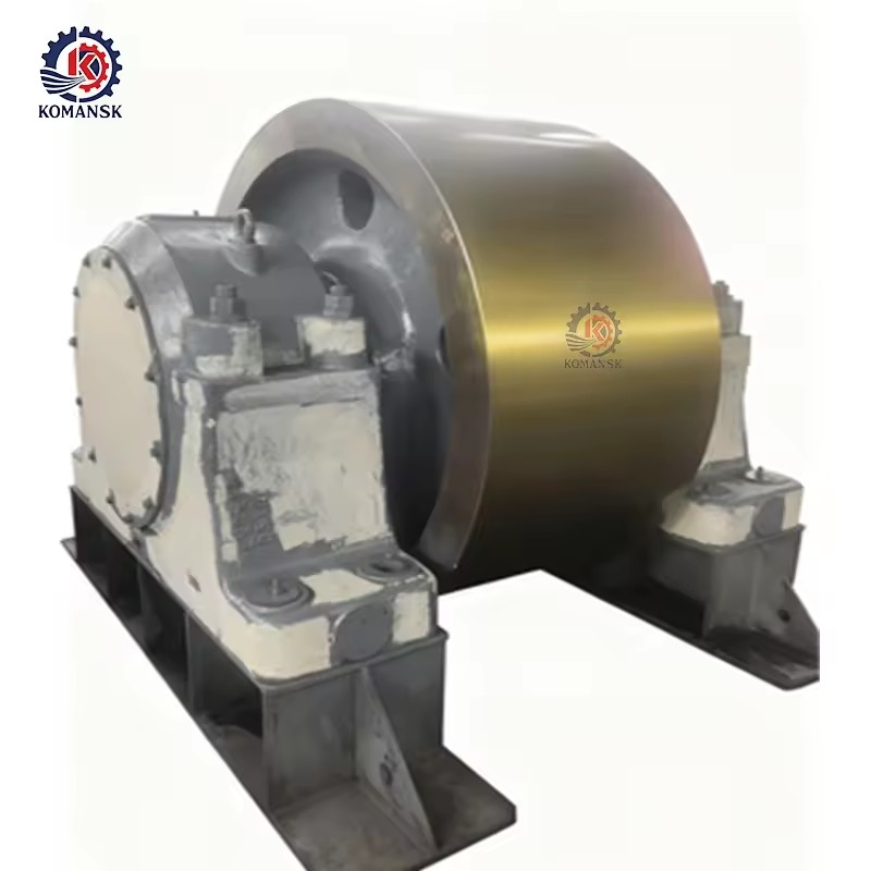 Large Diameter Forging Support Roller Assembly Shaft Riding Wheel for Coal Mining Custom ISO9001 Certified Heavy-Duty