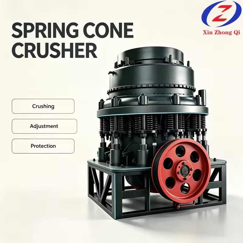 Spring Cone Crusher Secondary Stone Rock Crushing Plant Equipment Mining Quarry Granite Limestone Aggregate Processing Line