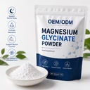 High Purity Magnesium Glycinate Powder Bulk Supplement Raw Material Low MOQ Custom Packaging Factory Direct Supply