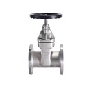 Stainless Steel 304 Gate Valve Stop 1 Knife Flange Threaded Internal Fittings Manual Water ANSI 150LB 3-Year Warranty 2 Padlocks