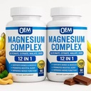 OEM ODM Magnesium Complex Supplement Energy Support Citrate Malate Taurate Chelated Magnesium Glycinate Gummies 60 Count Food