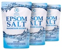 Epsom Bath Salt Bulk Set 3x1000g Magnesium Sulfate Crystals 3kg Value Pack for Spa Salon Wholesale