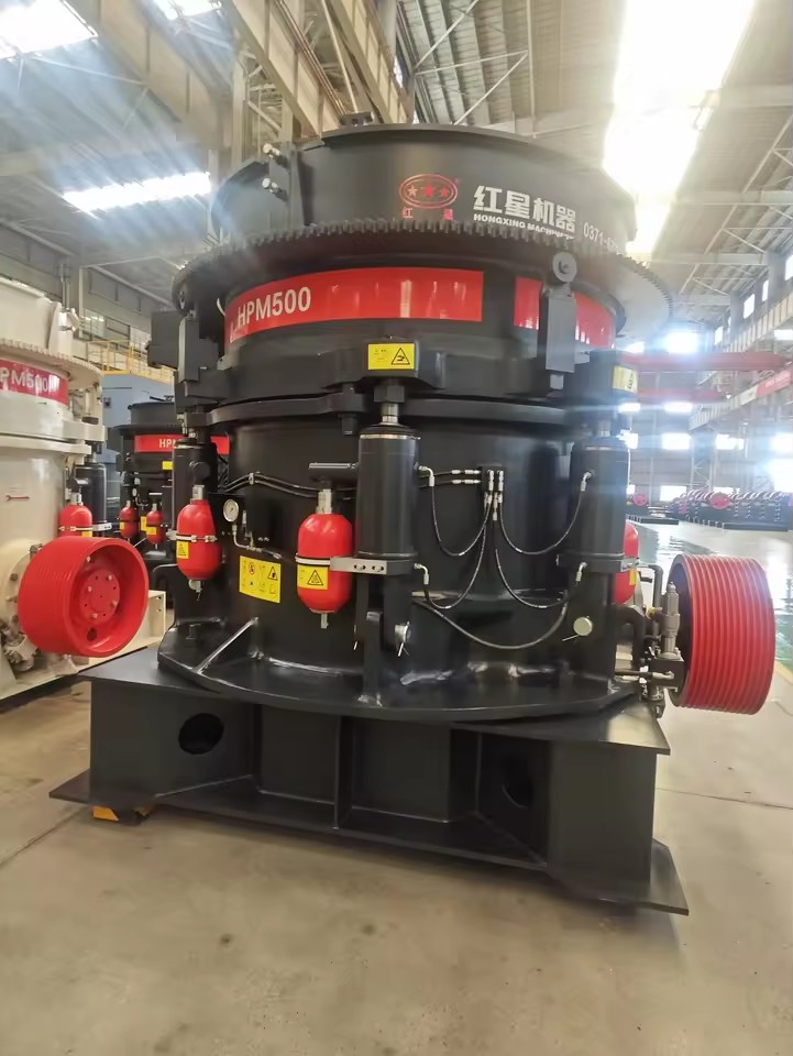 HPM Multi-cylinder Hydraulic Cone Crusher AC Motor Engine High Productivity Stone Granite Limestone Mining Quarry Construction
