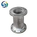 Stainless Steel Metal Hose for Pump Valve Matching | Flanged Corrugated Low Pressure Hose Corrosion/Chemical Resistant Painted