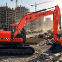DX150LC-C Heavy Duty Crawler Excavator Cummins Engine High Digging Power Mining Rock Breaking Hydraulic Digger
