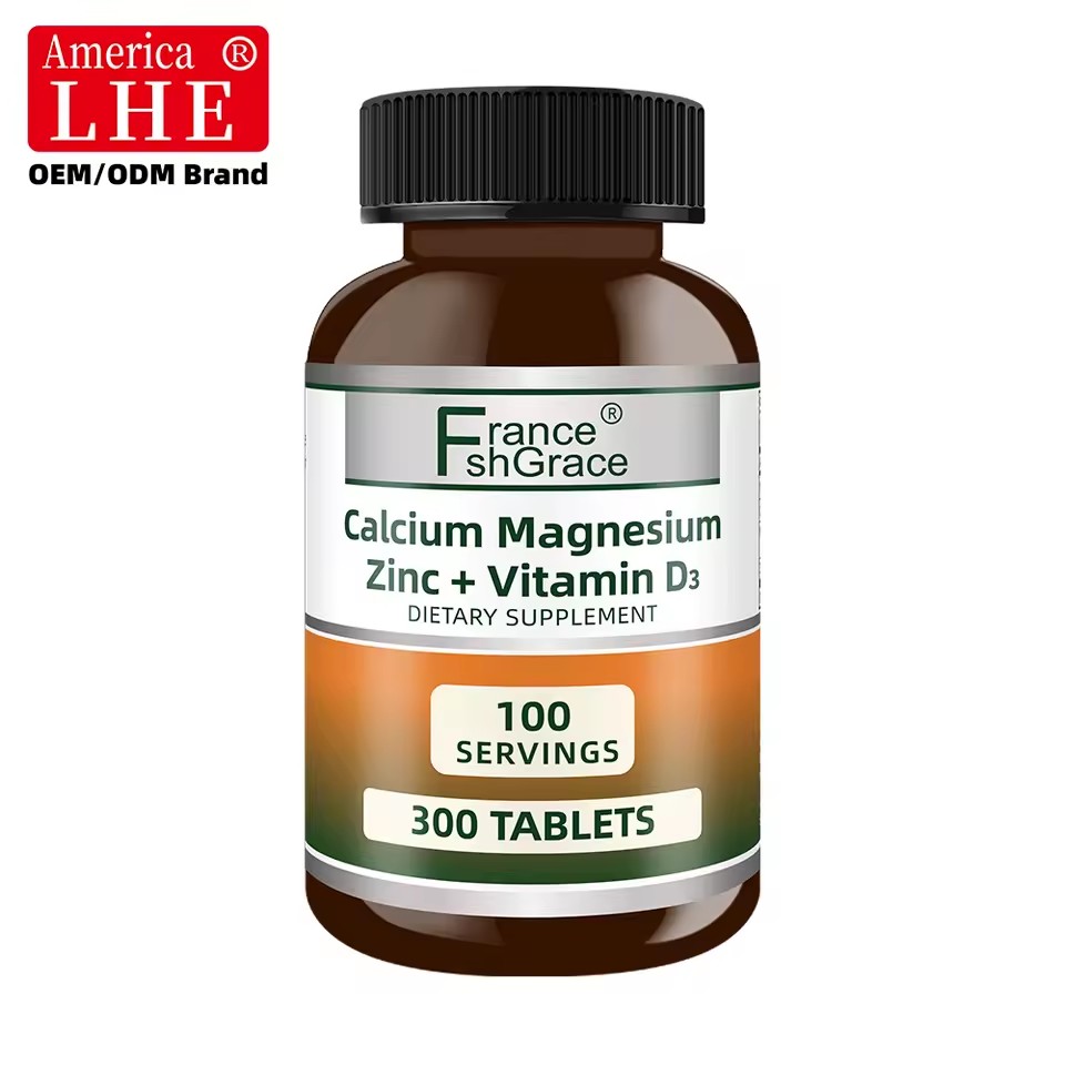 Customized Formula Calcium Magnesium Zinc Vitamin D3 Supplement Improve Immune System Function for Adults Herbal Vitamin Tablets
