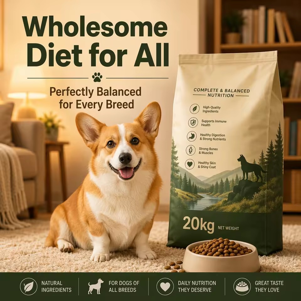 Beef Seaweed Dry Dog Food 20kg OEM Private Label Premium Grain Free High Protein Sensitive Digestion Adult Dog Food Wholesale