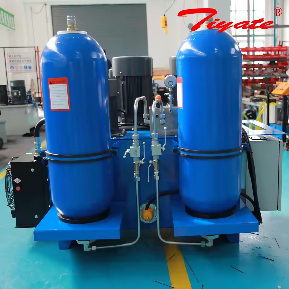 Large Capacity Double Pump Dual Oil Circuit Fan Cooled Radiator Die Casting Press Mold Locking Hydraulic Pump Station