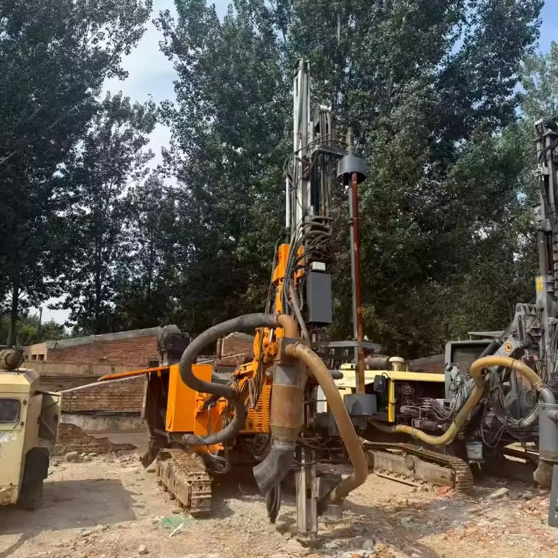 High Efficiency Used Diesel Tunneling Drilling Rig for Mining Jumbo with 24m Depth and 176KW Power