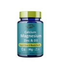 OEM Private Label High Absorption Calcium Magnesium Zinc Capsules Bone and Immune Support 120 Caps GMP Certified