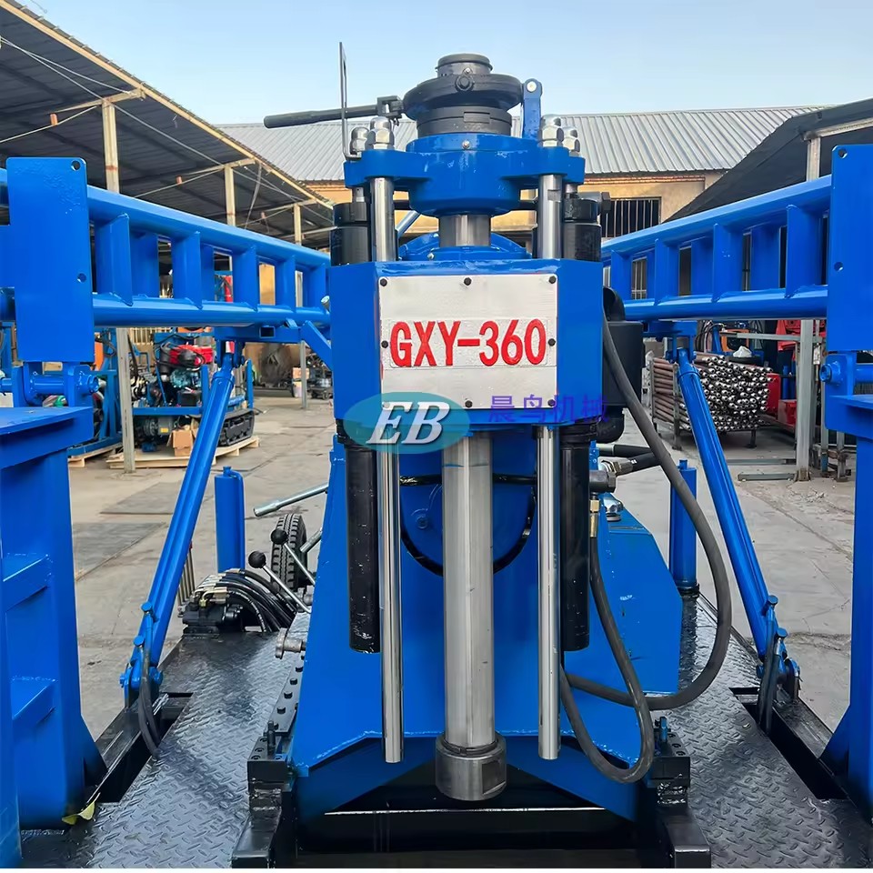 300 Meters Crawler Mounted Water Well Drilling Rig Machine with Air Comprerssor Mining Bore Hole Drilling Machine