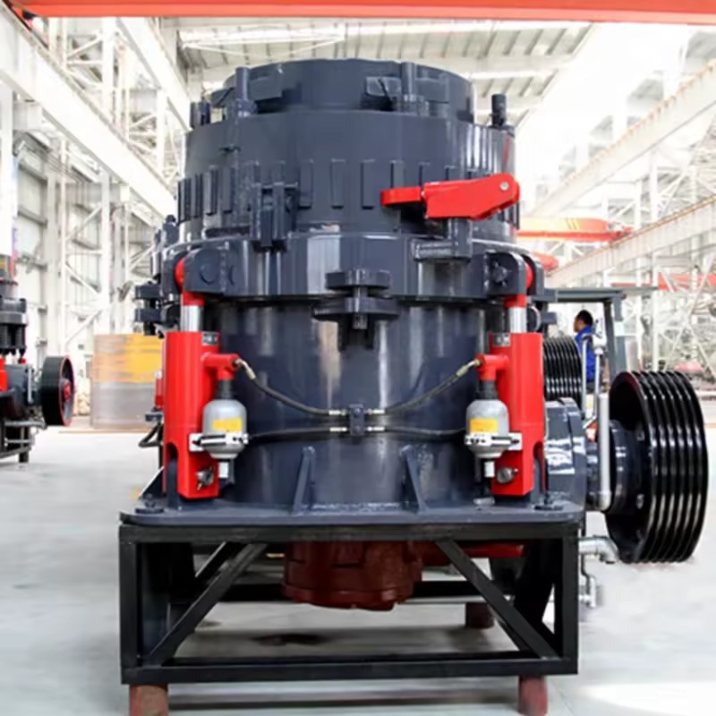 GYS400 Hydraulic Cone Crusher 200kw, Max Feeding 190mm, 6 Cavity Options for Fine Crushing in Mining and Construction