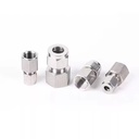 Stainless Steel 304 1/4" 1/2" 3/8" BSP Female Thread Straight Instrumentation Double Ferrule Compression Tube Fitting High