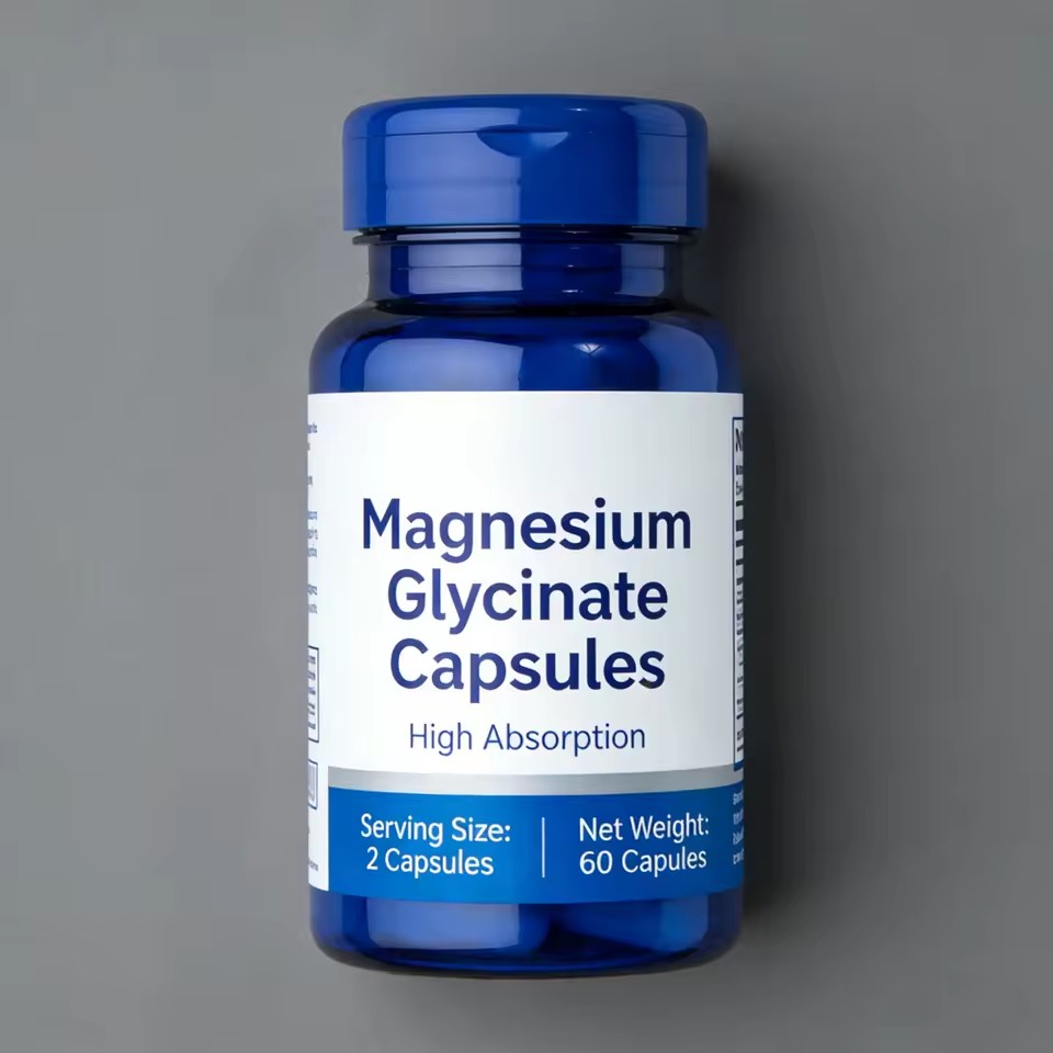 OEM ODM Wholesale supplement Magnesium Glycinate 60 Vegan magnesium Capsules natural magnesium capsules for adults