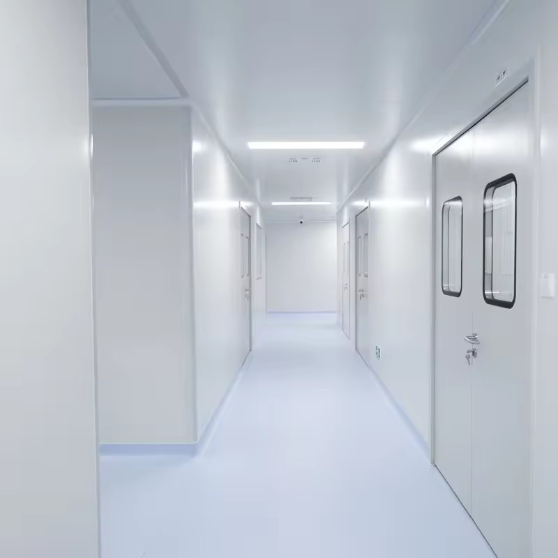 Anti-Corrosion Fireproof Sandwich Panel ISO8 Clean Lab Dust Free Cleanroom for Biological Pharmaceutical Laboratory