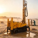 Second Hand Water Well Drilling Rig 100-500m Used Pneumatic Mining Rock Drilling Rig With Drill Rod and Drill Bit