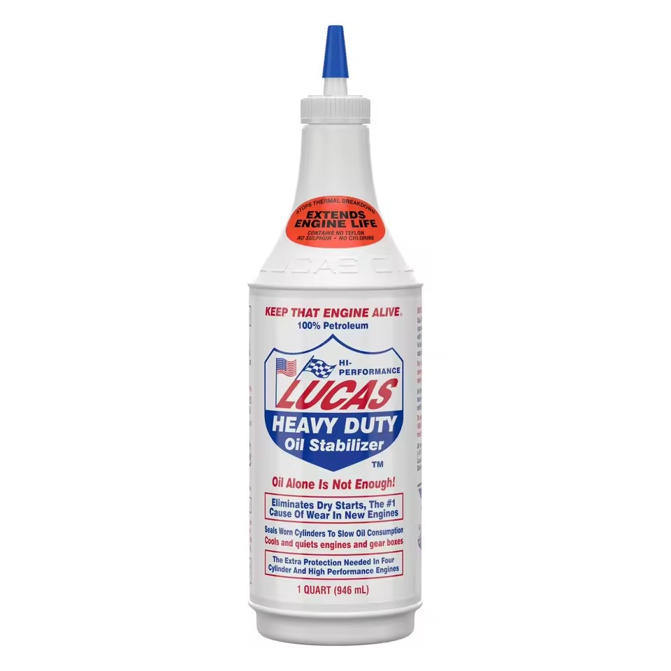 Lucas 10001 Heavy Duty Oil Stabilizer 1 Quart (0.946 Liters) Plastic US Engine Oil Additive 12 Bottles/Pack 70 Boxes/Pallet