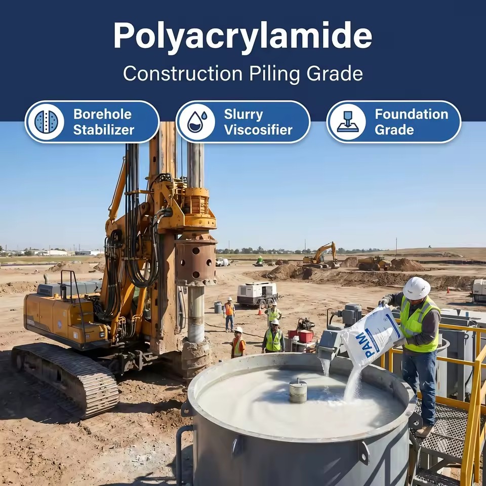 Polyacrylamide PAM Flocculant for Industrial Wastewater Treatment High Purity 99.8% ISO 9001 Certified Bentonite Slurry
