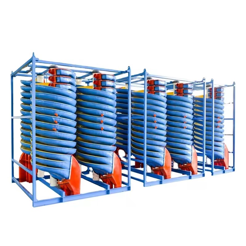 Spiral Chute Mining Machine Gravity Separator PLC Controlled 600KG Customized Dimensions Energy Manufacturing Plant for