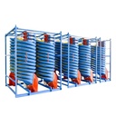 Spiral Chute Mining Machine Gravity Separator PLC Controlled 600KG Customized Dimensions Energy Manufacturing Plant for