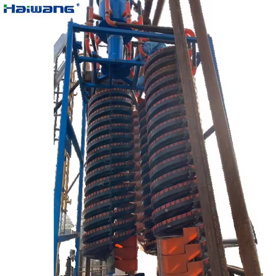 Africa Popular Mining Machine Spiral Chute Chrome Tin Wash Plant Spiral Separator ISO9001/14001/18001/CE Certified Patented
