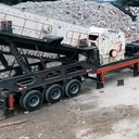 Portable Quarry Stone Impact Crusher Station with Vibrating Screen Movable Wheels