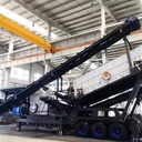 Basalt Impact Crushing Station Wheel-mounted with Vibrating Screen and Conveyor