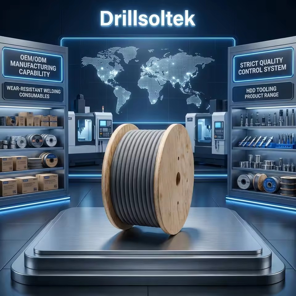 Flexible Hardfacing Rope Tungsten Carbide Welding Wire For Oilfield Stabilizer & Drill Bit Hard Surfacing