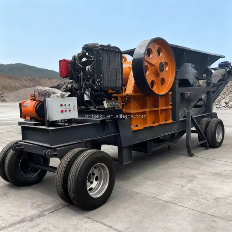 Aggregate Rock Ore Jaw Crusher Machine Pe 400*600 Diesel Engine