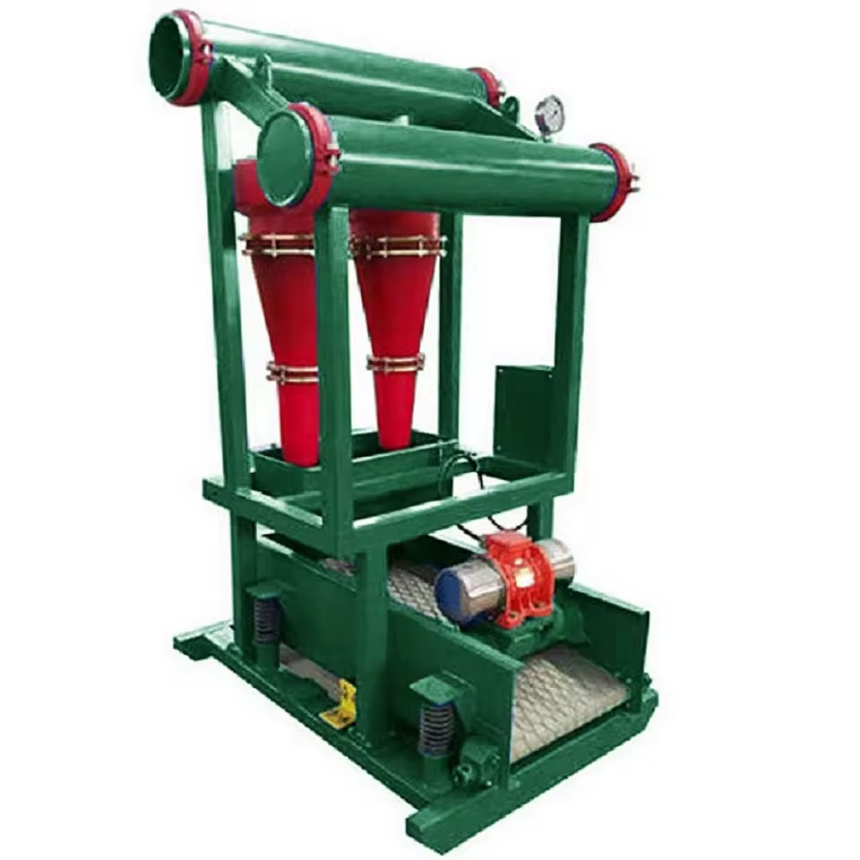 Oilfield Desander With10" Polyurethane Hydrocyclone for Removal 45-76Um in Solid Control System