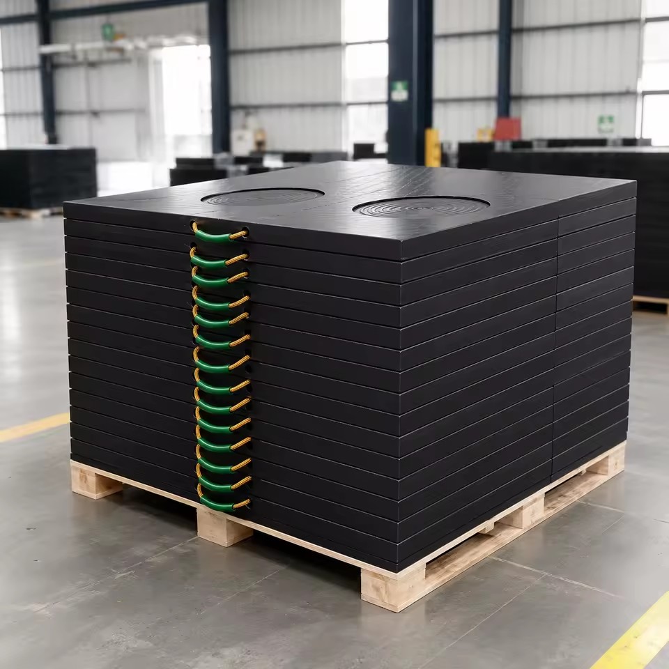 Outrigger Pads Durable Weather Resistant HDPE Crane Foot Plate for Oilfield Mining and Temporary Work Sites