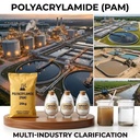 Professional Grade Polyacrylamide PAM Polymer for Potable Water Treatment and Sludge Thickening ISO SGS Certified