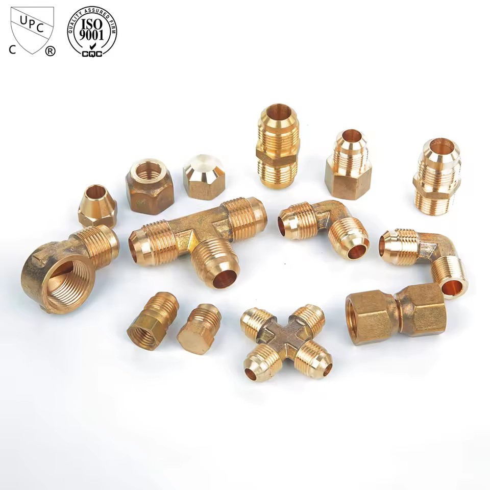 Brass Zinc Plated Flare Fitting for Air Conditioner