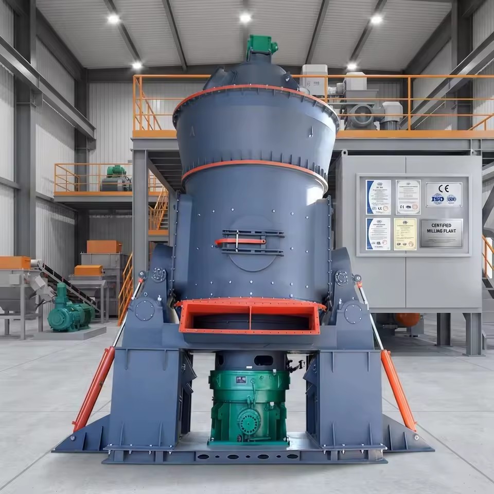 LM Vertical Grinding Mill for Petroleum Coke Processing Max.50t/h Capacity AC Motor Bearing & Engine Components