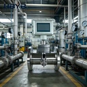High Turndown Pulse 4-20mA RS485 Bi-Directional Robust Industrial Gas Helium Carbon Dioxide Gas Turbine Flow Meter